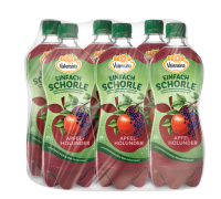 Produktbild für 6 x 0,75L Einfach Schorle Apfel-Holunder